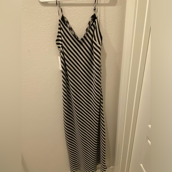 Greyson black and white striped maxi dress-size xs - Picture 2 of 12